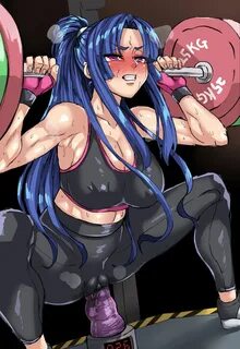 Hentai Busty - 1girl 1girl 1girl bare shoulders big breasts blue hair blush...