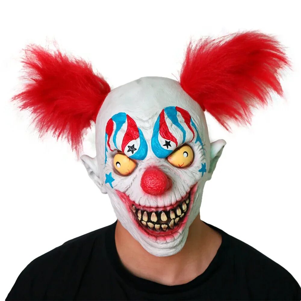Страшный клоун маска Pennywise. Маска клоуна Пеннивайза оно.