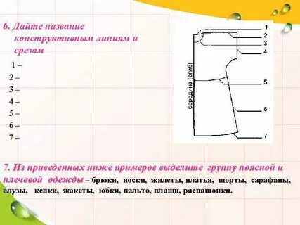 Построение чертежа изделия с цельнокроеным рукавом