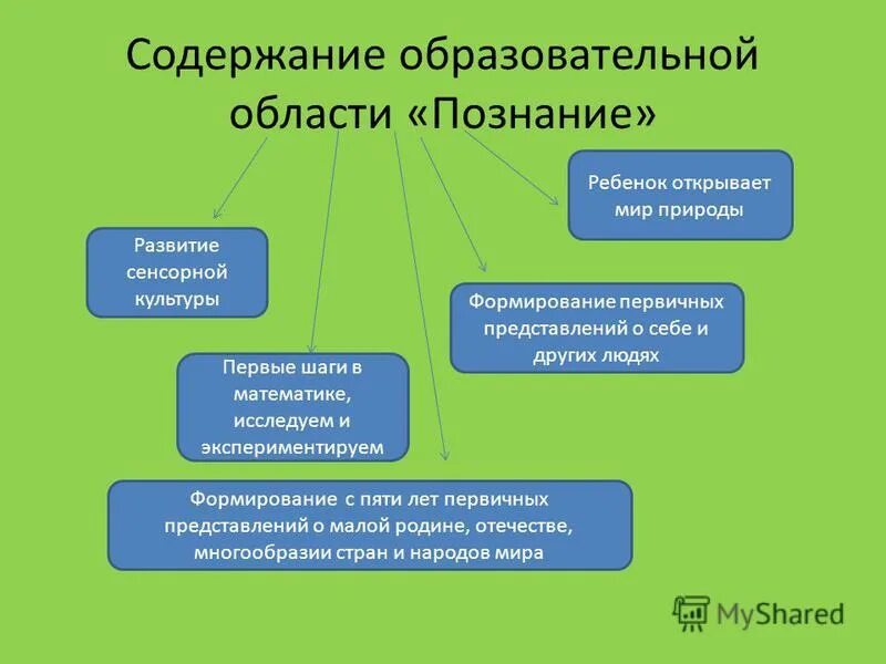 Образовательные области познание