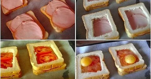 Тостовый хлеб яйцо колбаса