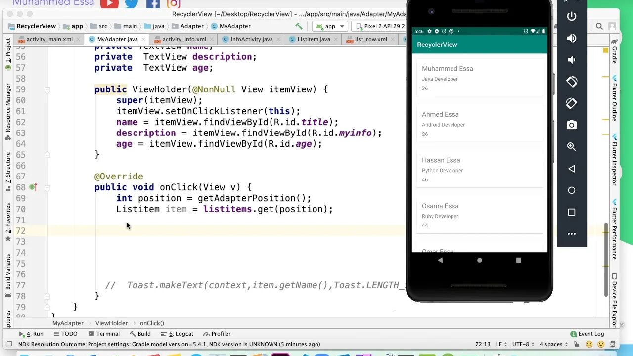 Android studio recyclerview. RECYCLERVIEW Android Studio. Заголовки RECYCLERVIEW Android Studio. RECYCLERVIEW Android Studio java. Android Studio выбрать item из resyclerviev.