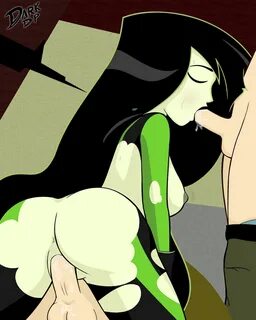 Kim Possible - hot kinky Shego gets cocks in all her holes.