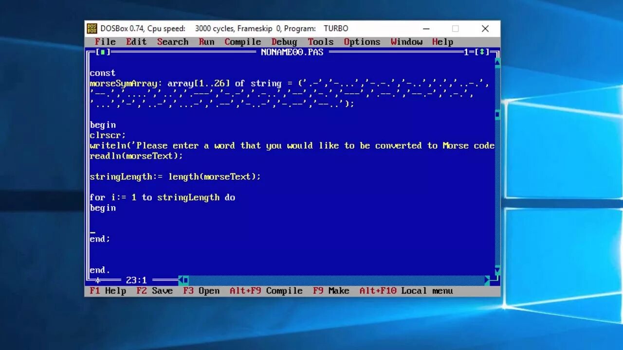 Паскаль на виндовс 10. Паскаль виндовс 7. Турбо Паскаль 7.1. Турбо Паскаль под Windows. Pascal для windows 10