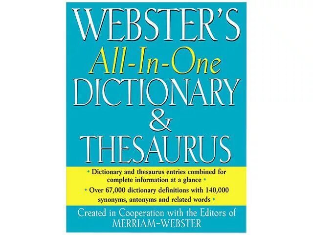 First dictionary. Webster's New Dictionary of synonyms. Словарь Вебстера. Webster Thesaurus. Тезаурус Webster.