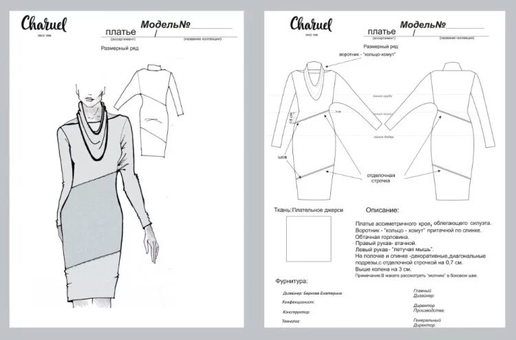 Технический рисунок платья с описанием. Технический эскиз платья с описанием. Техническое задание на одежду. Описание технического эскиза. Описание модели пример
