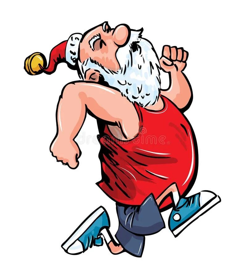 Новый год спортсмена. Дед Мороз спортсмен. Дед Мороз бежит. Дед Мороз занимается спортом.
