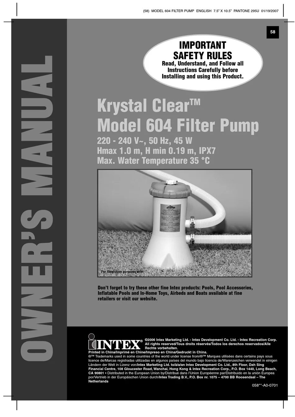 Насос-фильтр Krystal Clear модели 604. Насос Intex Krystal Clear 638r. Intex Krystal Clear Filter Pump model 604 фильтр. Насос фильтр Krystal Clear 638 g.