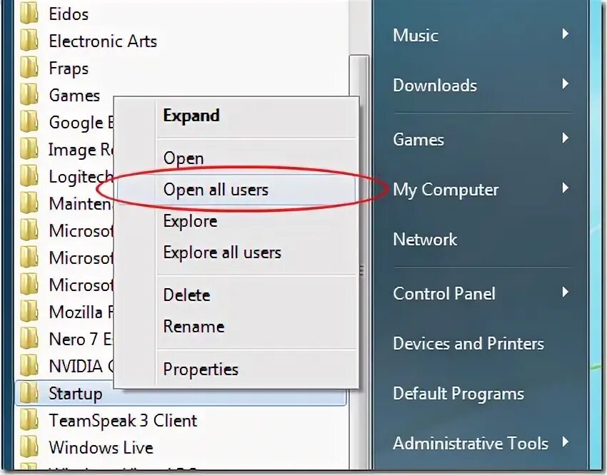 Start menu programs startup. Start menu programs startup