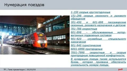 Пригородные поезда номер