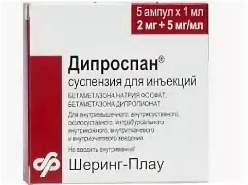 Как часто можно колоть дипроспан внутримышечно