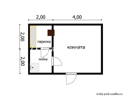 Размеры бани 5 6