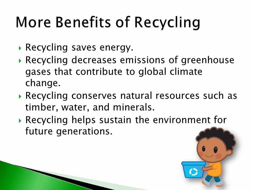 1 the benefits of recycling are questionable. Recycling benefits. what is the benefit of recycling.