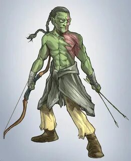 female half orc monk