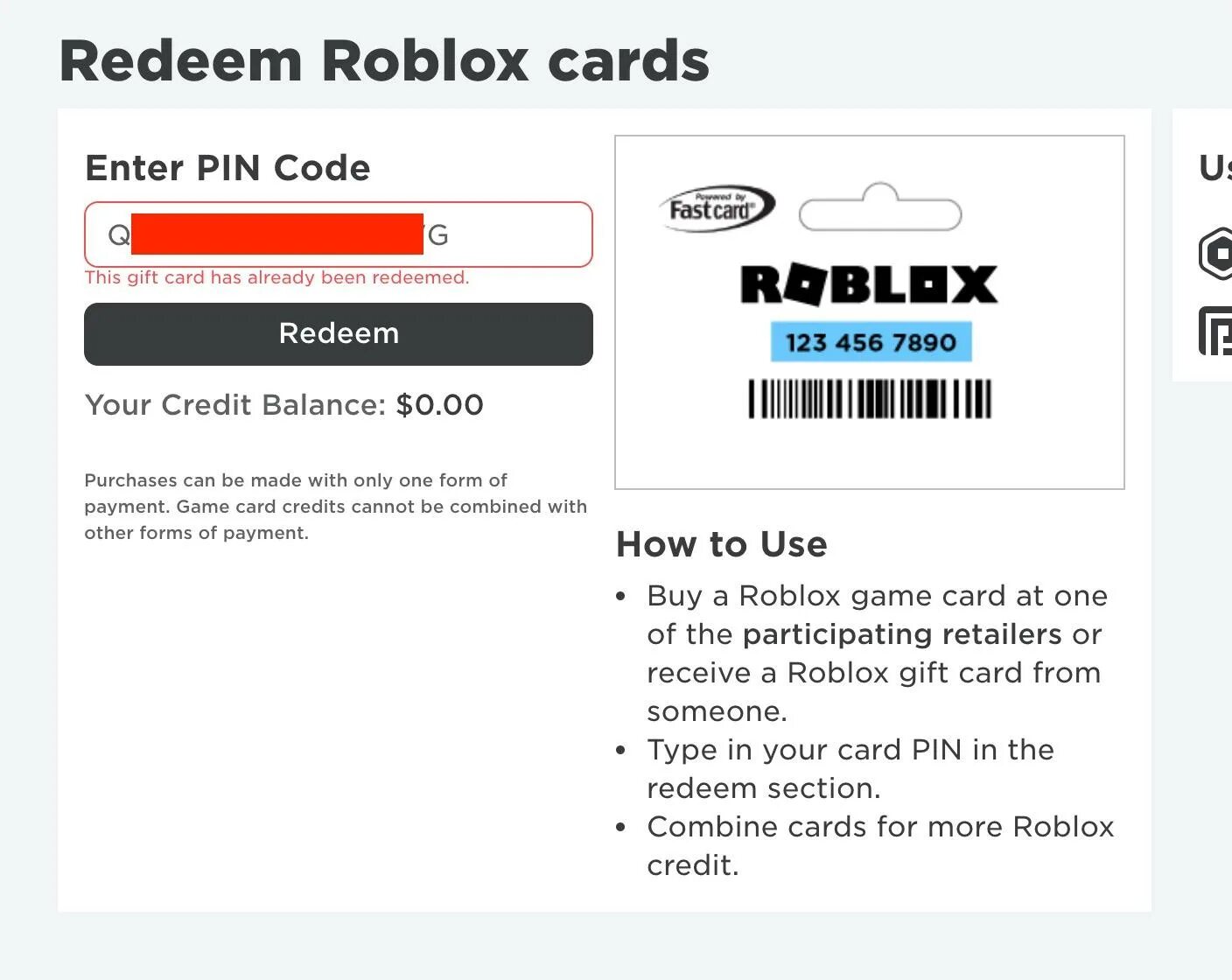 Как убрать пин в роблокс. Roblox Gift Cards redeem. РОБЛОКС кард. Redeem code Card. Redeem Roblox Card карта.