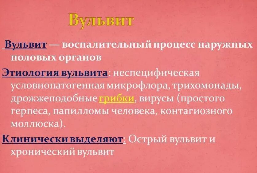 Симптомы острого вульвита. Клинические проявления вульвита.