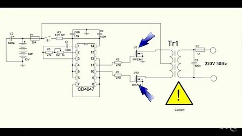 Простой преобразователь 220