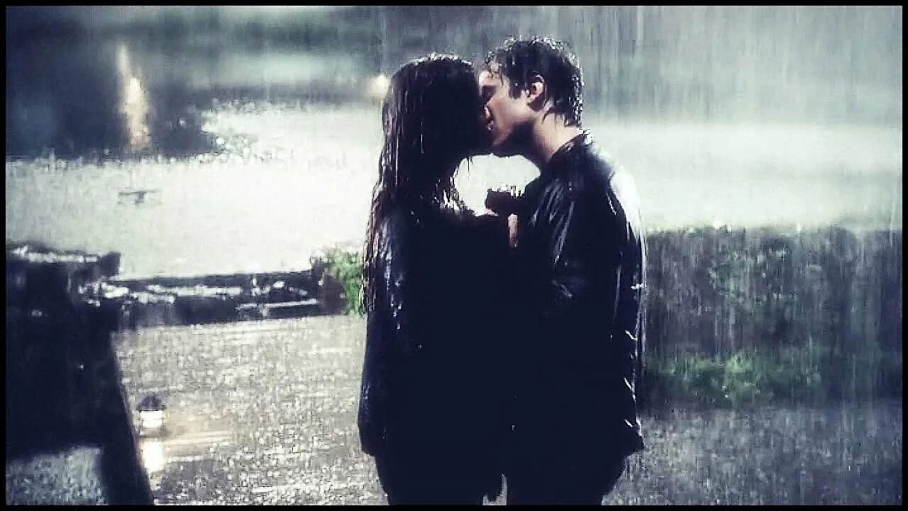 Another love rain. Damon Elena Rain Kiss.