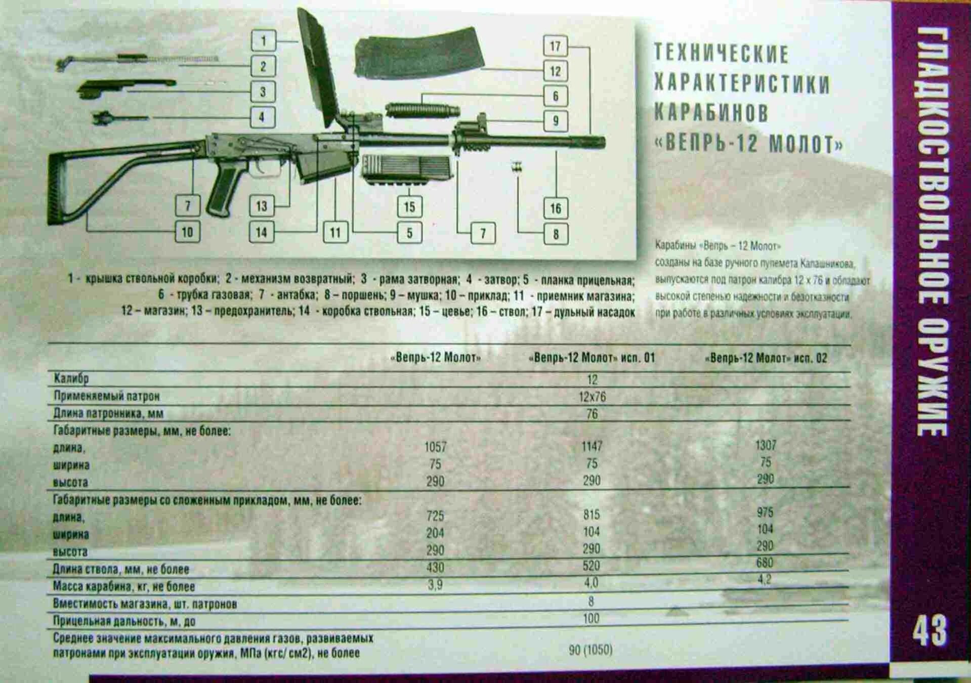 Вепрь 308 характеристики