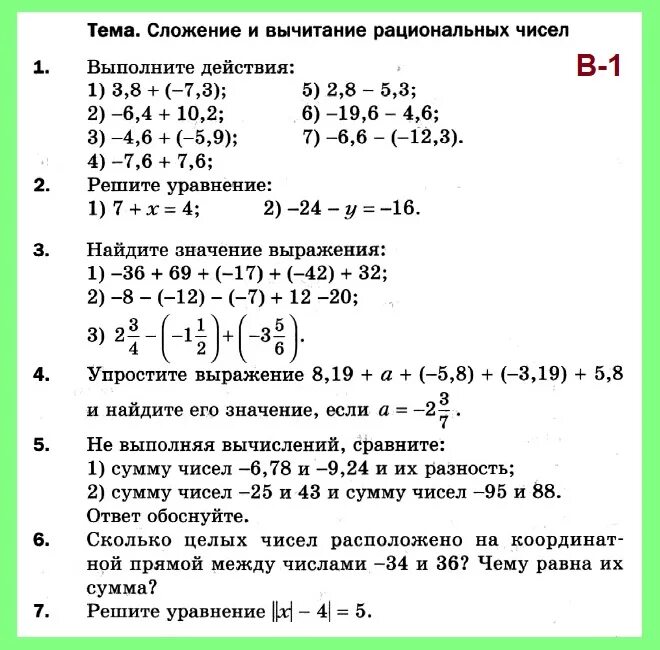 Кр по математике 6 класс Мерзляк рациональные числа вычитание. Контрольные задания по математике 6 класс Мерзляк 2 вариант. Входная контрольная по математике 6 класс Мерзляк ФГОС. Математике 6 класс Мерзляк вычитание рациональных чисел.