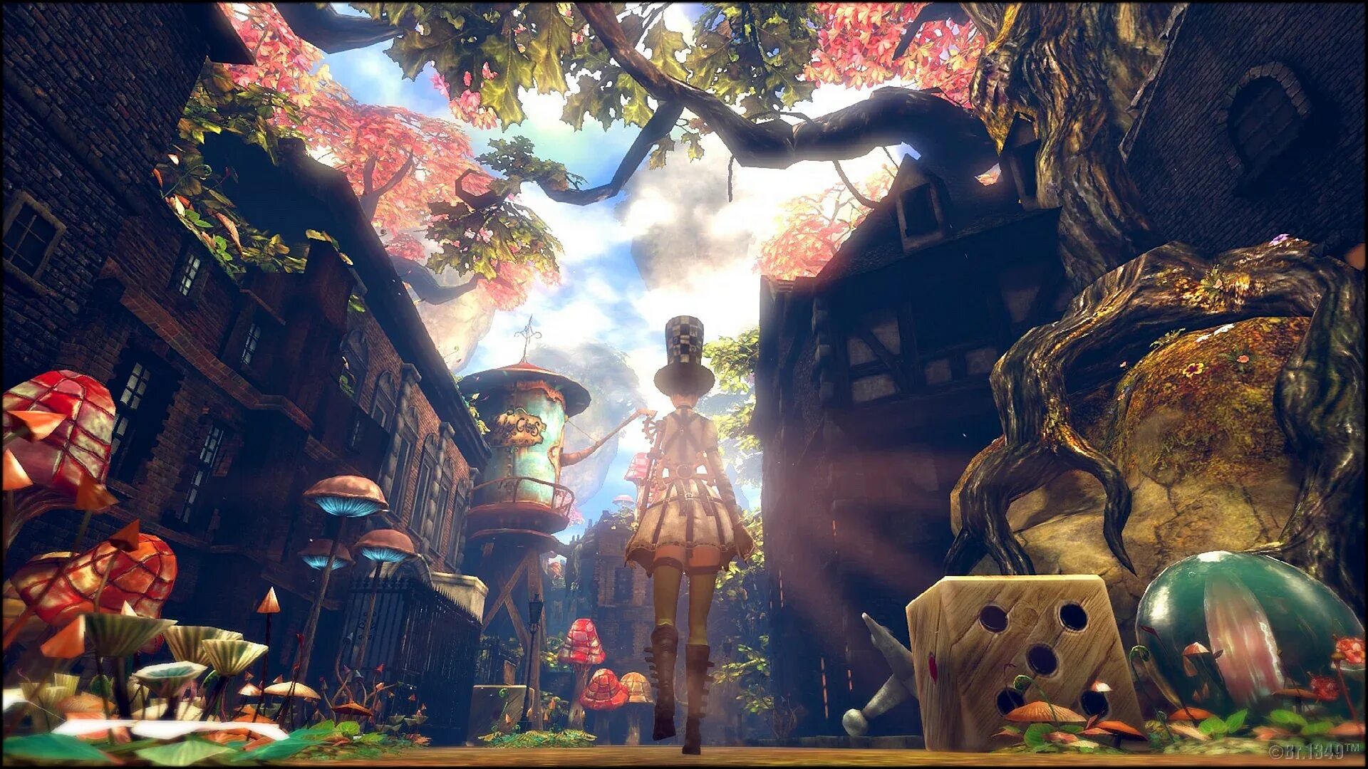 Мир страны чудес. Alice Madness Returns лес. Alice Madness Returns фон. Alice Madness Returns Wonderland пейзажи.