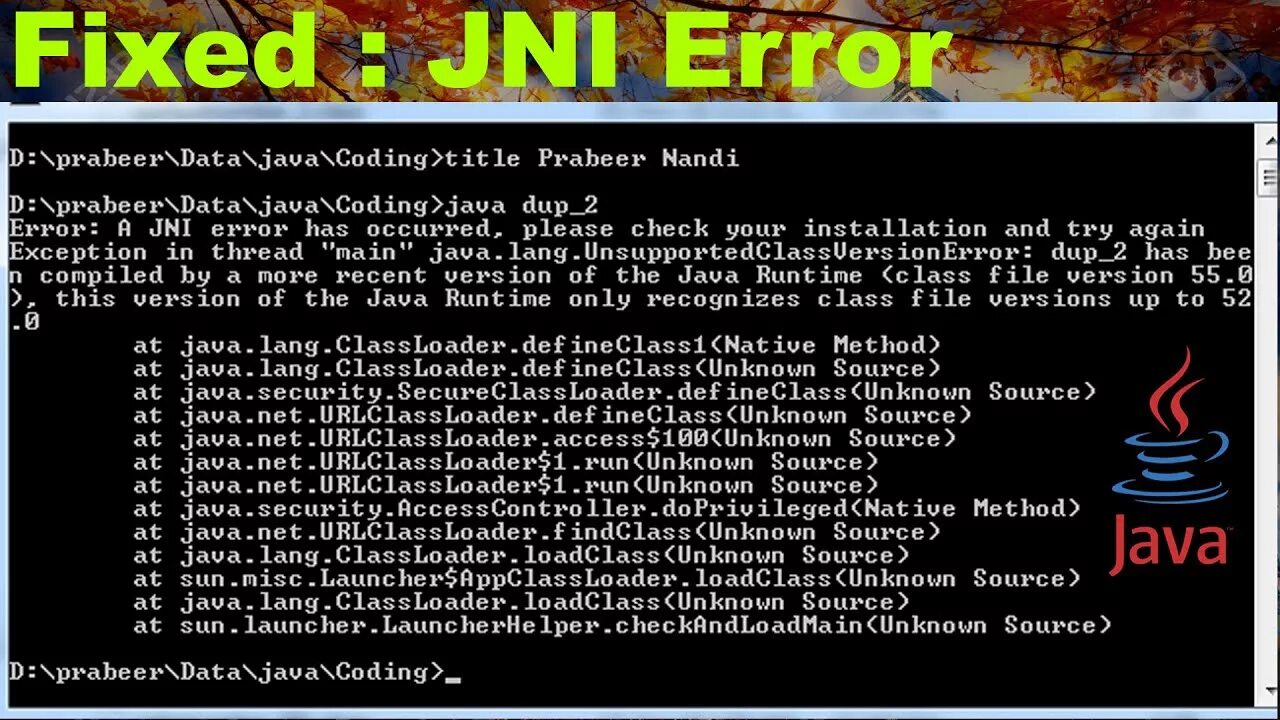 Error a JNI Error has occurred please check your installation and try again майнкрафт. Error a JNI Error has occurred please check your installation and try again майнкрафт 1.18. An Error has occurred. Please try again.. JNI_GETCREATEDJAVAVMS. A java error has occurred