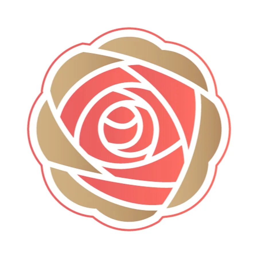 Rose icons. Стилизованные цветы для логотипа.