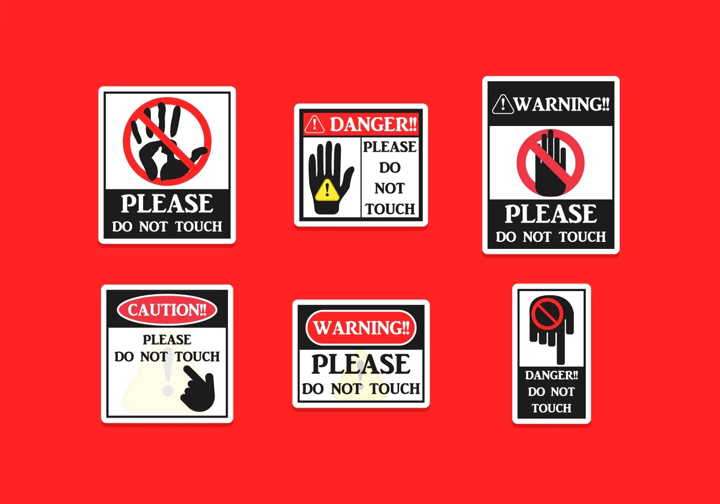 Warning please upgrade. Do not touch вектор. danger don&#039;t touch. please do not touch. danger don&#039;t touch my honda.