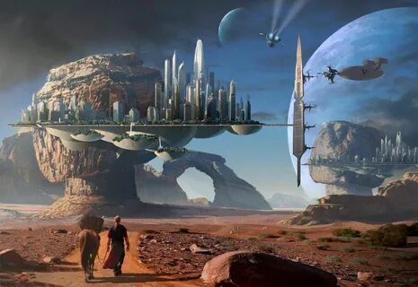 Космический город будущего (38 обоев) 