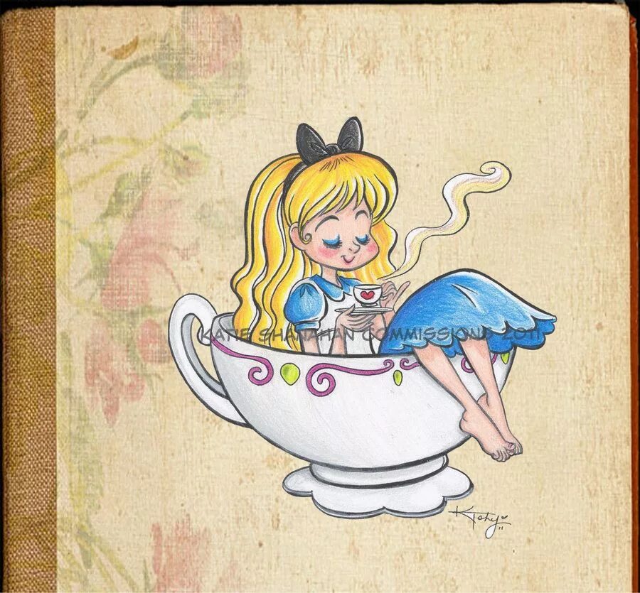 Алиса в стране чудес пьет чай. Алиса чаепитие. Время пить чай Алиса. Алиса пьет чай