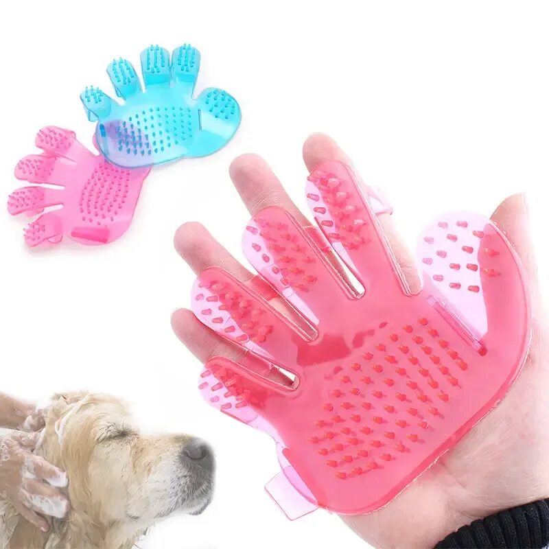 Рукавица для вычесывания Trixie fur Care Glove, размер 18x24см. Щетка для собак. Рука с расческой для собак. Массажка для собак.