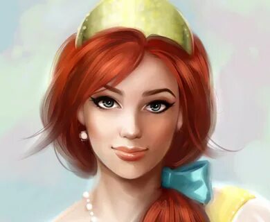 Рыжая девушка из мультика