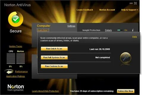 Антивирусная программа norton antivirus