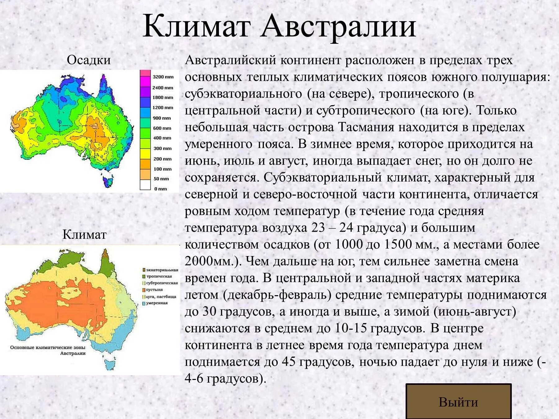 Осадки в январе в австралии. Природные зоны Австралии 4 зоны. Климатические пояса Австралии 7 класс. Климатические пояса Австралии 7 класс география. Типы климата Австралии на карте.