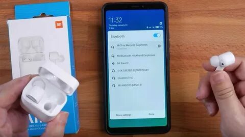 Как подключить наушники реалми к телефону беспроводные