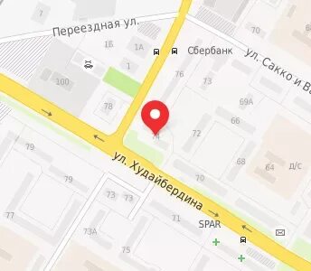 Худайбердина на карте