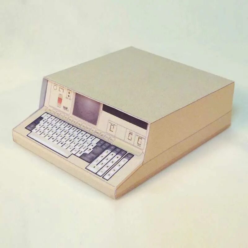 Компьютер IBM 5100. IBM 5100 Portable Computer. Бумажный компьютер. Муляж компьютера.