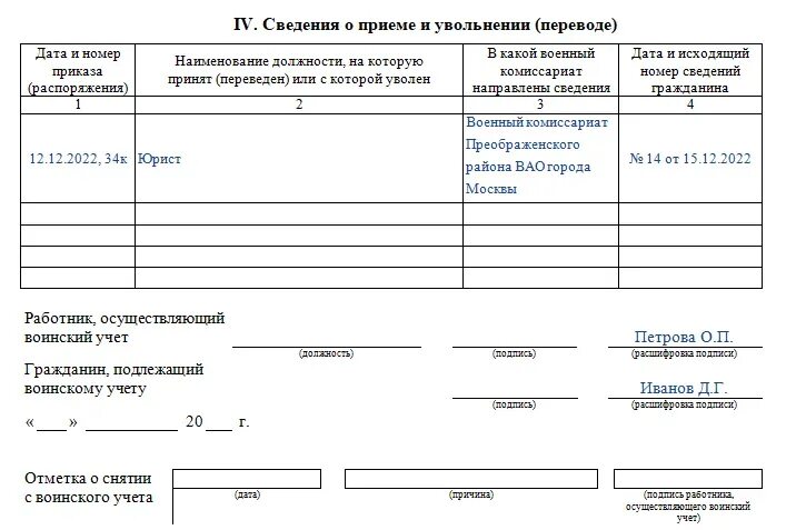 Карточка гражданина, подлежащего воинскому учёту (форма № 10): упаковка по 100 ш