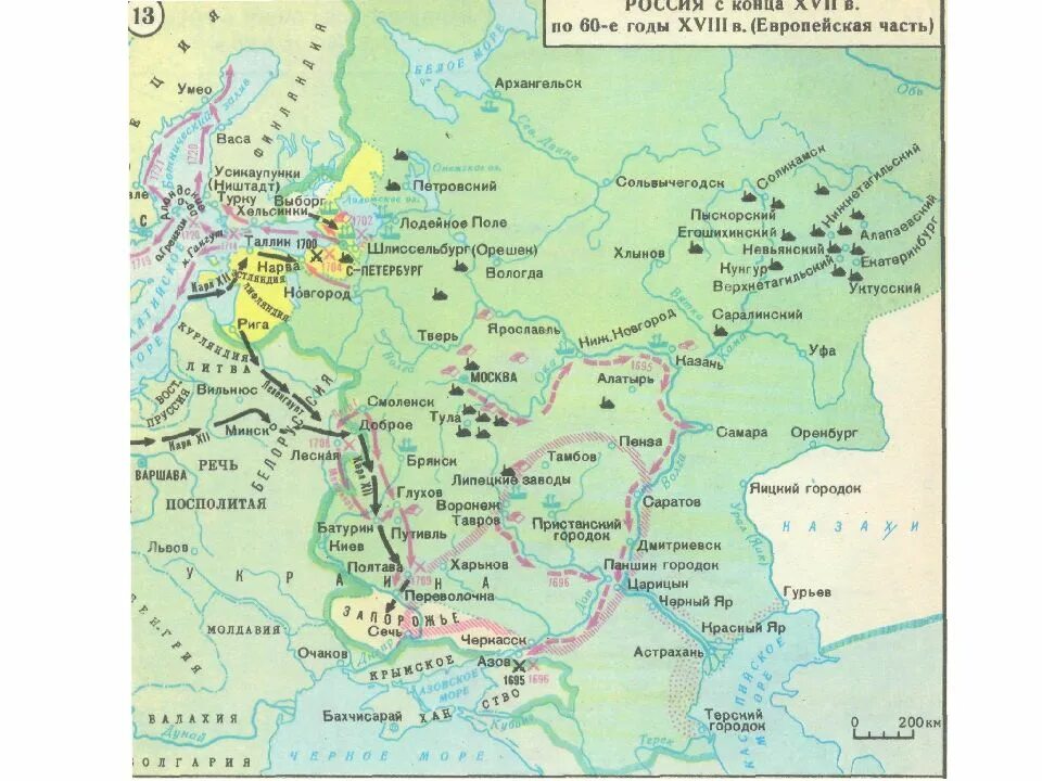 Карта российской империи 18 века европейская часть. Восстания 18 века в России карта. Карта Руси 17 века. Карта России 17 века европейская часть.
