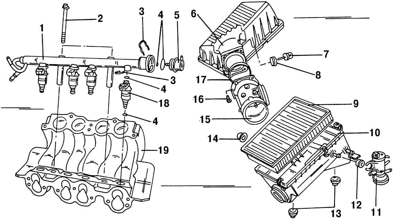 Коллектор воздушного фильтра. Впускной коллектор Volkswagen Passat b3 схема. Топливная система Фольксваген Шаран 2.8. Пассат б3 1.8 впускной коллектор схема. Впускная система двигателя схема.