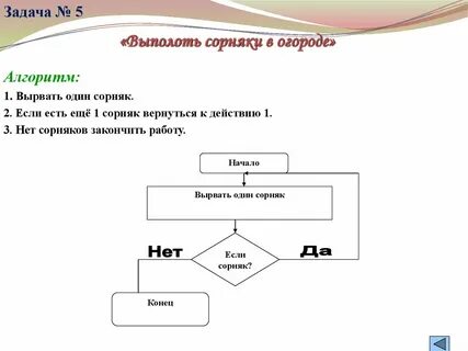 Алгоритмы 1 класс