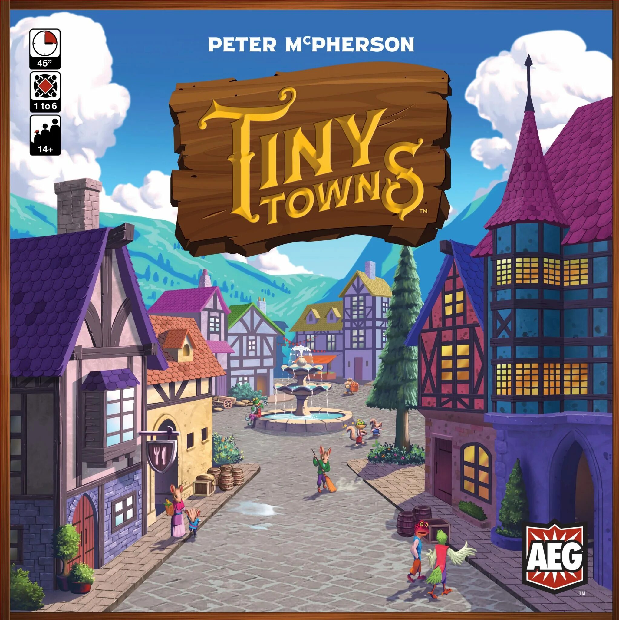 Игра город подарков. Tiny Towns настолка. Tiny Towns крошечные настольная игра. Игры про маленький городок. Крошечный городок / tiny Town.