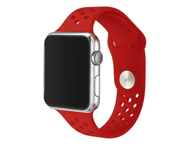 Ремешки apple watch sport. Ремешок для Apple watch 38mm Nike. Силиконовый ремешок для Apple watch красный. Эпл вотч 3 найк 42мм. Ремешок найк эпл вотч 6.