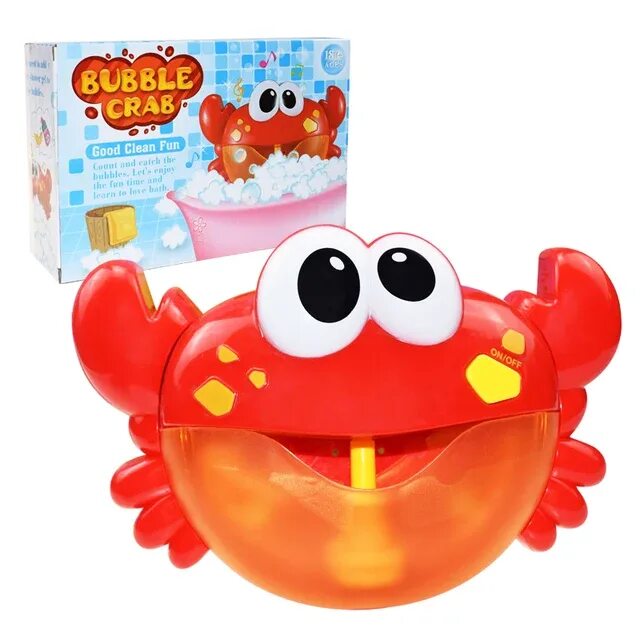 Музыкальный краб. Игрушка краб для ванной с пузырями. Красный краб для ванны. Крабик для купания пускает мыльные пузыри в кор.