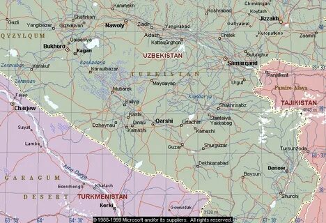 Город каттакурган карта