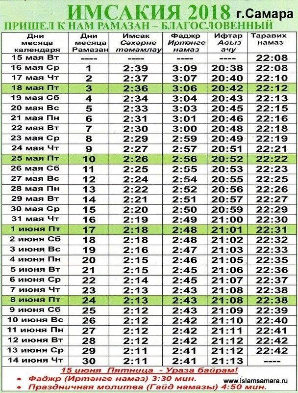 Расписание намазов мусульман. График намаз в городе Самара. Расписание Рамадана. Расписание намаза. Расписание намаза Самара.
