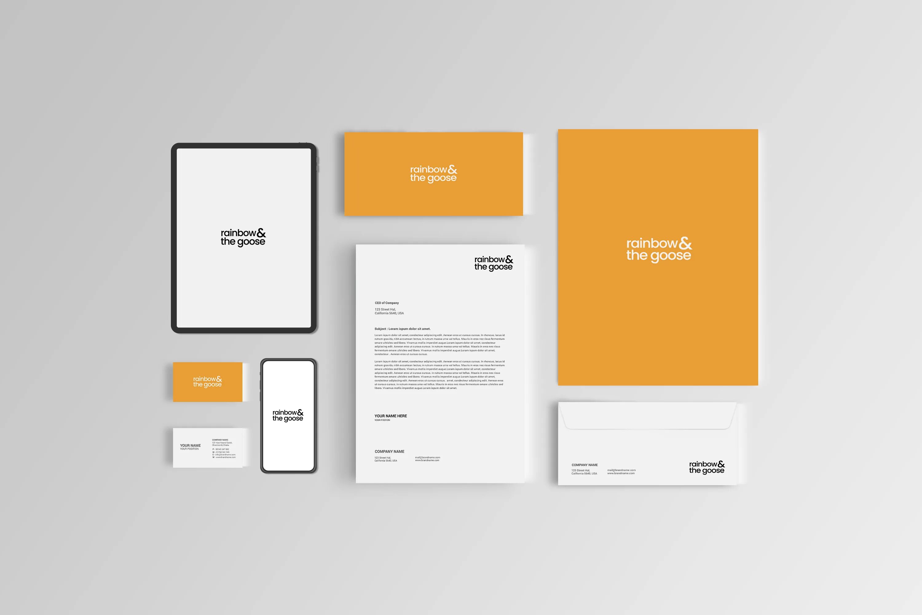 Мокап фирменный стиль. Фрипик мокап. Corporate Identity Mockup. Brand page