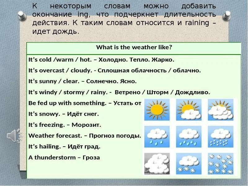 Какое время начинается дождь