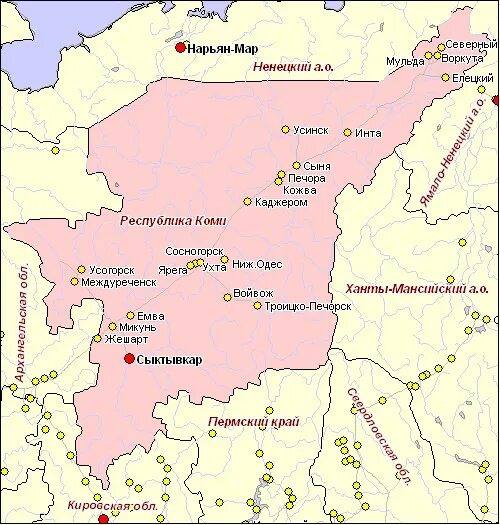 Какая область поселок. Карта Республики Коми на карте России. Республика Коми границы на карте. Республика Коми на карте России границы. Респ Коми на карте России.