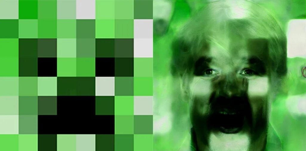 Прогнать фото через нейросеть. Нейросеть face Depixelizer. Лицо пикселя в реальной жизни. Страшное пиксельное лицо. Лицо пикселя из МАЙНКРАФТА.